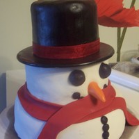 Snowman This was a snowman cake I did... Overall, I'm pleased with it, but it was kind of rushed and there were details that I would have...