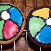 Beach Balls I tried decorating these the first time at 4 in the morning and I couldn't get them right. I finally had to go to bed and try again...