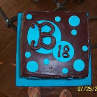 Birthday Cake Birthday cake for a friend whose daughter just turned 18. It was last minute but I think it turned out ok. Chocolate mud cake with cookies...