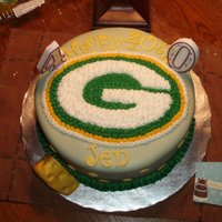 Greenbay Cake This was for a 40th bday/ Superbowl party. The cake was the best chocolate cake EVER and the result of a mistake! I bought a DH devil'...