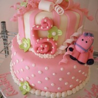 Horsey Cake This was for a little girl and the mom gave me a picture of the shirt she was wearing to her birthday party. I found the horse tutorial on...