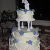 Wedding Singer Cast Party Cake I did this cake for the cast party for the Wedding Singer play my daughter was in. I was trying to make the cake look as 80's as...