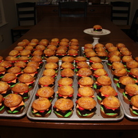 Hamburgers For Everyone! I made these for my sons 6th grade graduating class 109 in total. Everyone loved them.