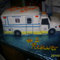Rescue 3D Hazmat This cake was made for a rescuer guy. The people love it!