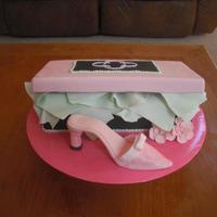 Shoebox With Shoe This is my first shoe and shoebox cake. I couldn't finish the cake the way I wanted to because I ran out of time. Next time: start...
