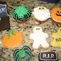Halloween Cookies Sugar cookies, brownies