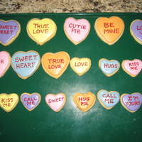 Valentines Cookies Sugar cookies with MP Buttercream glaze