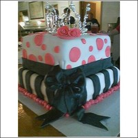 Princess Birthday Cake This is the first fondant cake I ever did. It was made for my lil sis's 18th birthday. She wanted a dramatic cake like they make on tv...