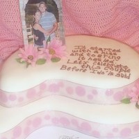 Hand In Hand For this cake I made it strawberry with freshstrawberries cut up and the fondant is not the standard Wilton Fondant is Fondarific...