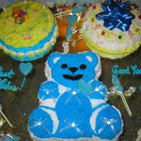 Niece's Baby Shower For A Boy. Niece's Baby Shower Teddy Bear all homemade from scratch.