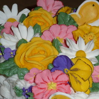 Course Ii Wilton Basket Cake Course II Complete. Can't wait for Course III!!! Here is my basket cake. I didn;t use the Birdhoues- It's way too big once you...