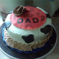 Father's Day 2010 I made this cake for my Dad, who is a cowboy at heart. :) Sorry for the terrible background, I made it in my parents kitchen and didn'...