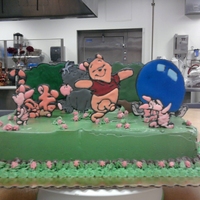 Pooh And Friends this was done in Color Flow technique.