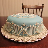 Let It Snow The cake is white cake with vanilla buttercream and a homemade white chocolate fondant. The fondant didn't turn out well, but I didn&#...