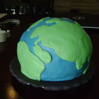 Earth Cake Well I promised my coworkers a cake, and here it is. They thought it was amazing, but it gave me a lot in learning experience. It was...