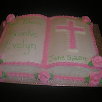 Baptism Cake Baby Girl Baptism cake book pan