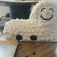 Lamb Cake cake i made for easter!