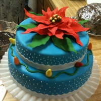 Poinsettia Cake 
