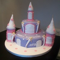 Princess Castle I did this for a little girls birthday - the cake is a 10" and 6" round cake - it was the first time i had ever done anything...