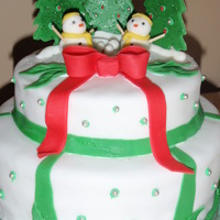 Snowman Cake This is a chocolate fudge cake with a chocolate cream filling. all decorations are fondant.