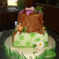 Enchanted Baby Shower Cake I loved making this cake. The lady who was having a baby loves green and four leaf clovers. This is what I came up with. Thanks to Jodie...