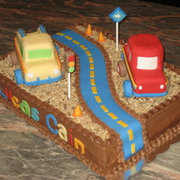 Big Rig This is a recreation of the "Big Rig" motif for a boy's room. It matches the rug from the collection. Made of 4x 9" x...