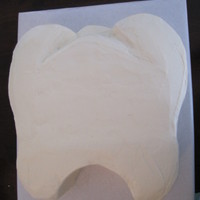 Tooth Cake Red Velvet with Creme Cheese icing