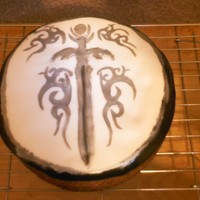 American Chopper Birthday Cake It's my father in law's birthday. He loves the programme american chopper, so I copied an image and painted it onto icing using...