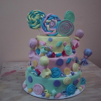 Candy Land Cake made for my little sister!
