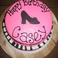 Pink And Zebra Cake for a stylish 25 year old. The shoe on top as well as the polka dots, and zebra prints were all fondant. Everything else was...