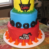 Cars This is my take on a few cakes I found images for. The accents are made out of fondant. The fondant worked best with crisco.