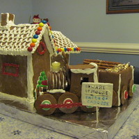 Gingerbread Train & Station Of course for my first attempt at gingerbread making, I pick a difficult project. But it was fun. Even though my dog ate my caboose...