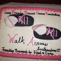 Breast Cancer Fundraiser Walk In Connecticut This cake was made for members of a team that walked in the Terry Brouder Breast Cancer Foundation Walk in Connecticut