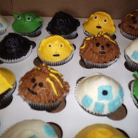 Star Wars Cupcakes These cupcakes are some of the characters from Star Wars