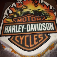 Harley Davidson Cake Every Harley Davidson fan will love this one.