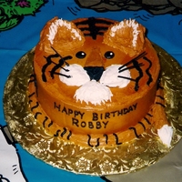 Tiger Birthday Cake all buttercream