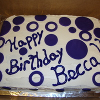 Sweet 16 Family Cake My daughter helped me make this VERY last minute cake for my friends daughter's sweet 16 family party. We used Marshmallow buttercream...