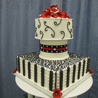 Wilton Masters Course - Final Cake This is the final cake that I designed for the completion of the Wilton Masters Course. I was so happy with the way it turned out.