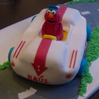 Elmo Takes A Ride In His Car 