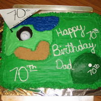 Golf Cake A cake done for my dad.
