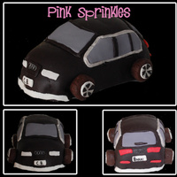 Audi Q5 Happy Birthday CB! Peanut Butter cake with Chocolate Filling (Reese's cup feel). Audi Q5. My first car cake, had lots of fun with it...