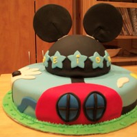 Mickey Mouse Clubhouse Thanks so much to adrienne2008 with great inspiration! 12"in round with 6" sports ball mold half. Ears are fondant secured with...