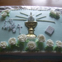 First Communion Sheet Cake 