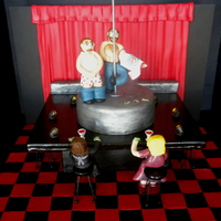 "strippers" This is a cake for one of my Mom's best friend's husband. There's a long running joke between my parents and her friend/...