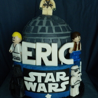 Star Wars Lego Iced in buttercream, all decoration and figurines are modelling chocolate. TFL!