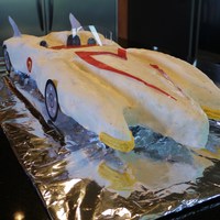 Speedracer SpeedRacer 3-D birthday cake