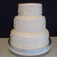3 Tier Round Wedding Cake 