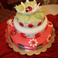 Lil Lady Lady Bug Baby Shower Cake TFL