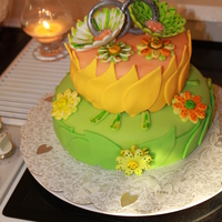 Bridal Shower The Bride to Be asked for Lots of Lime Green and Daiseys. So thats what I gave her. The top Layer is Strawberry with Chocolate/French...