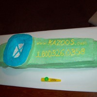 Giant Kazoo Cake 3D Kazoo cake for Kazoobie Kazoos' Grand Opening double layer chocolate/buttercream